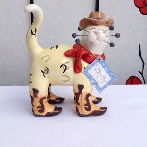 WhimsiClay Ceramic Cat Figurine - TEX